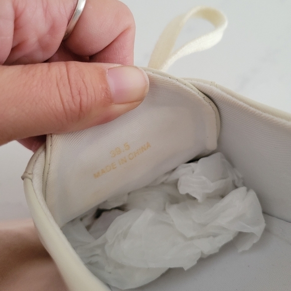 Ted Baker Kimiah Sneakers Ecru Cream Ivory Leather Vulcanised Trainer 39.5 - Picture 9 of 12